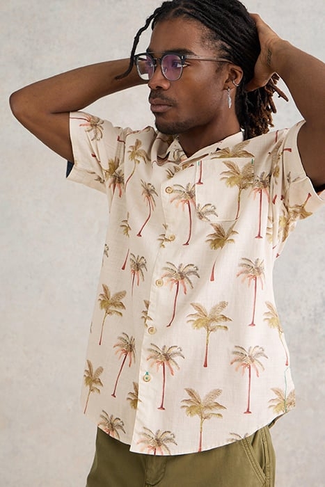 PALM TREE PRINTED SHIRT NATURAL PRINTED 3