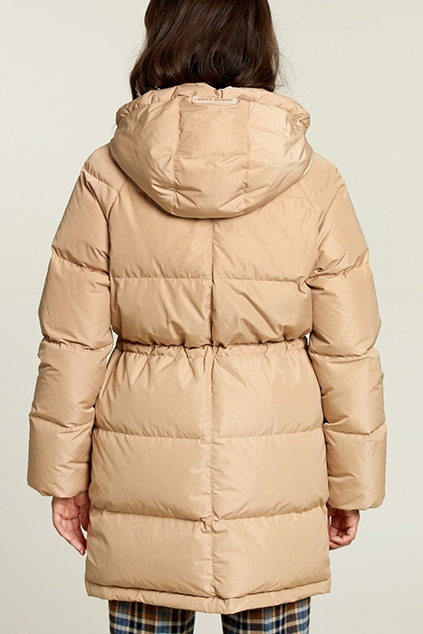 BEIGE HOODED DOWN JACKET 2