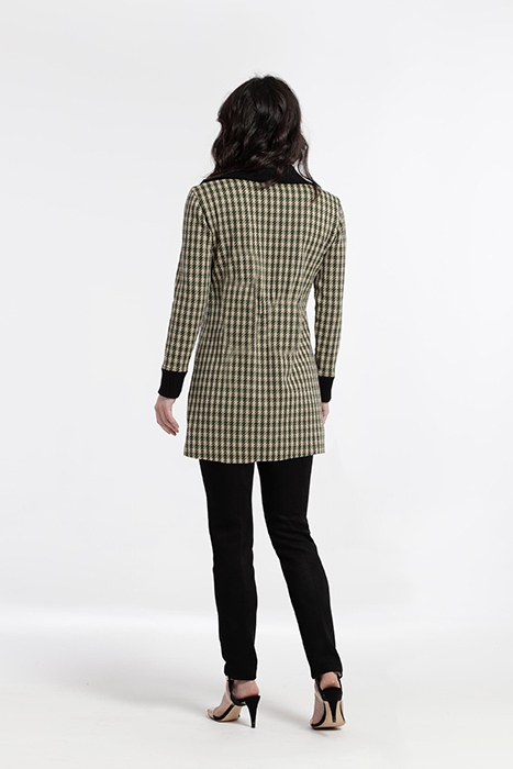 JACQUARD KNIT HIGH NECK AITA DRESS GREEN 2