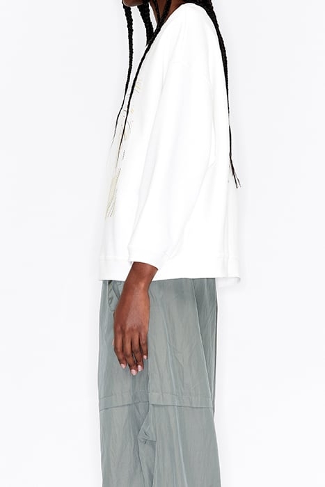 IVORY LOGO PRINT SWEATSHIRT 4