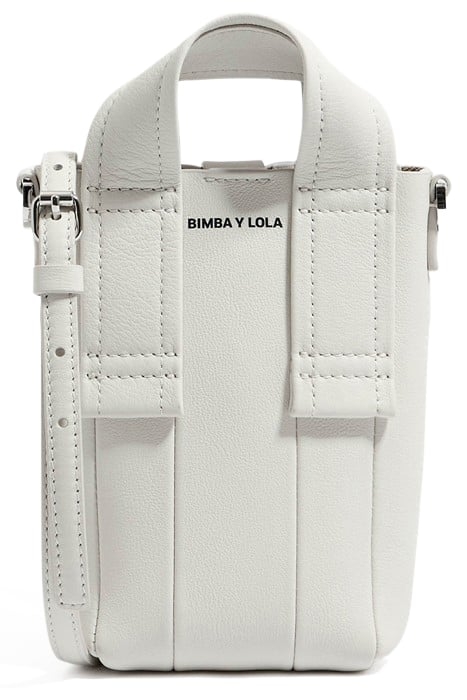MINI OFF-WHITE LEATHER CROSSBODY BAG 1