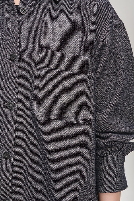 COTTON WOOL MIX OVERSHIRT MIDNIGHT BLUE 4