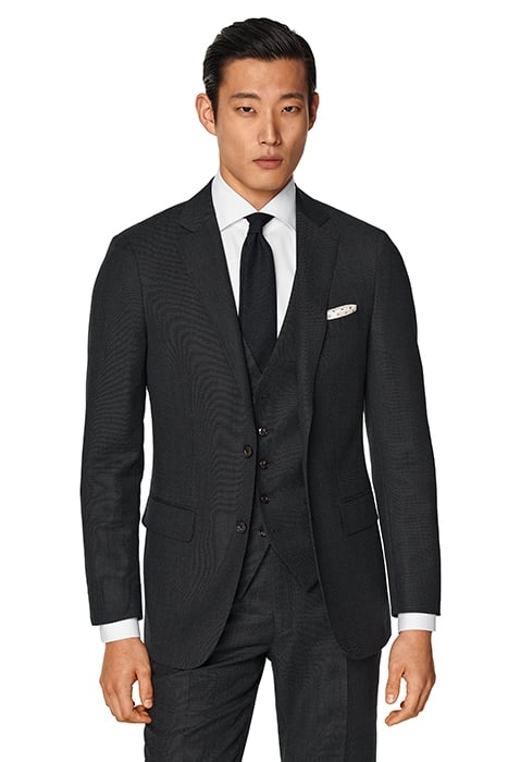 DARK GREY BIRD'S EYE TAILORED FIT SIENNA SUIT JACKET 1