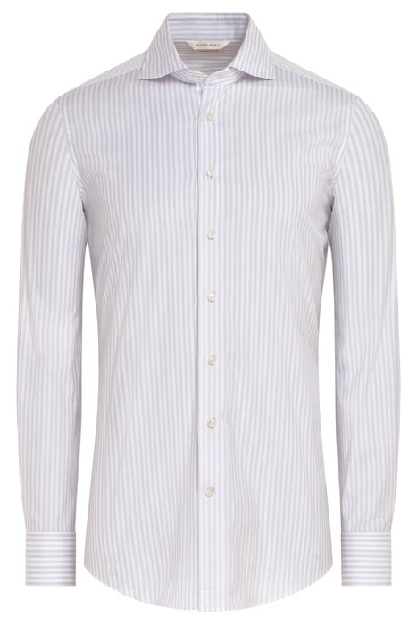 PURPLE STRIPED POPLIN EXTRA SLIM FIT SHIRT 4