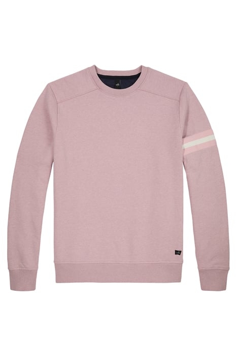 MOORE-BAND | CREW NECK SWEATER SILVER PINK 1