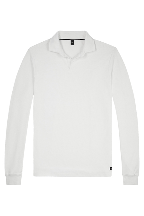 CLINE | TECH STRETCH POLO PURE WHITE 1