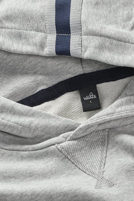 VANCE-BAND | HOODED SWEATSHIRT LIGHT GREY MELANGE 2