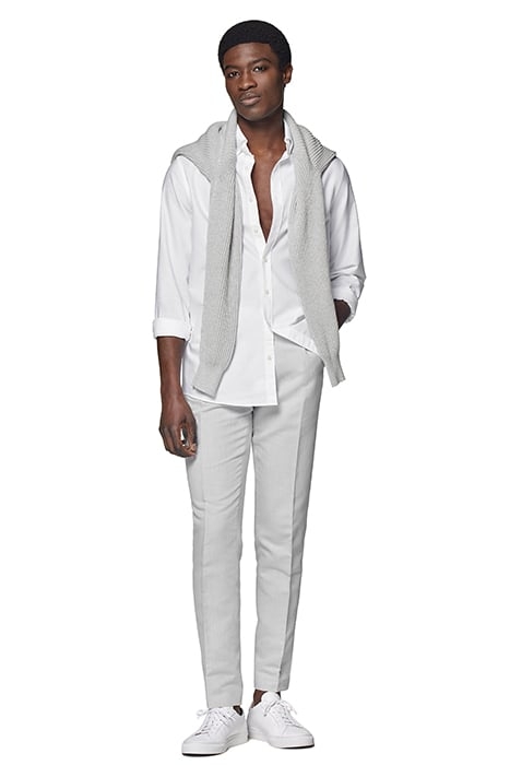 WHITE OXFORD SLIM FIT SHIRT 3