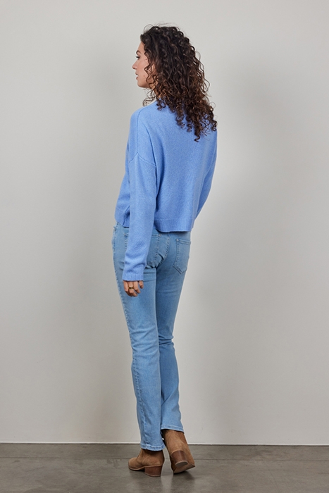 CARDIGAN LUCE CASHMERE IRIS BLUE 3