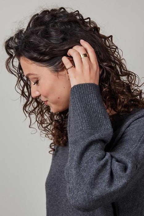 PULLOVER SOLE CASHMERE DARK GREY MELANGE 5