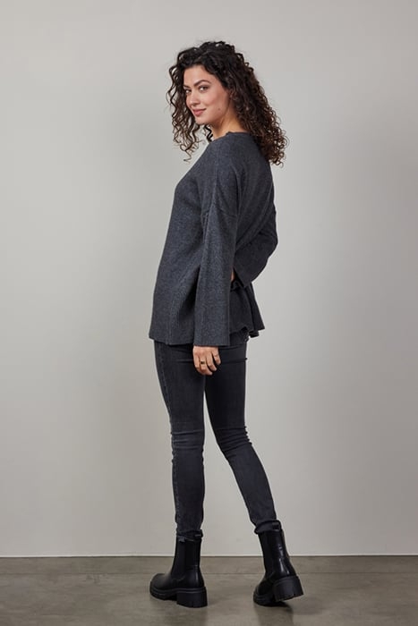 PULLOVER SOLE CASHMERE DARK GREY MELANGE 3