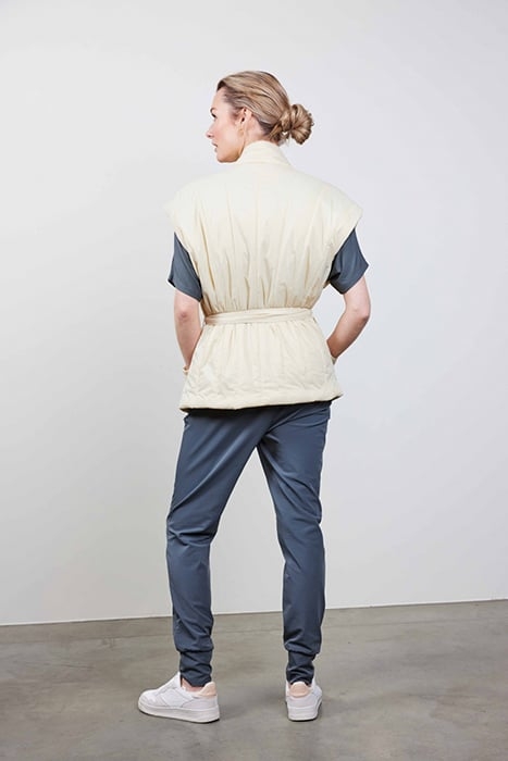 SLEEVELESS KIMONO ROMY OYSTER WHITE 1
