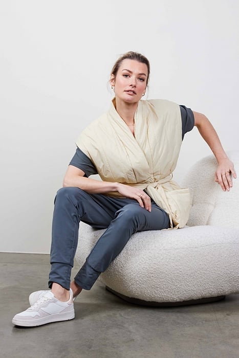 SLEEVELESS KIMONO ROMY OYSTER WHITE 8