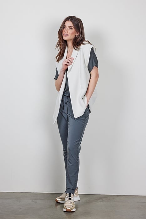 SLEEVELESS VEST DIAM LIGHT SILVER 2