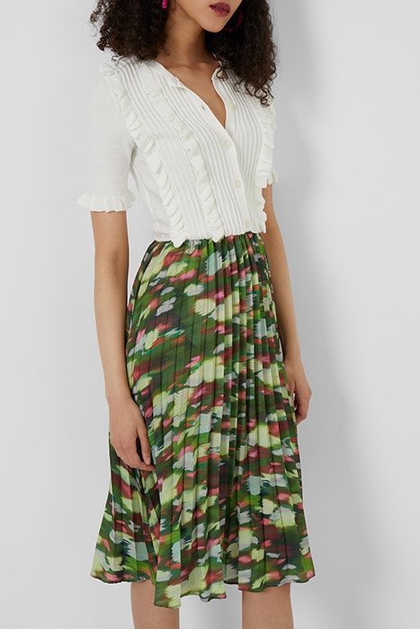 LYALA INNES PRINT DRESS WHITE 1