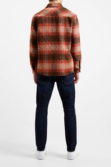 HEAVY CHECK OVERSHIRT BROWN 3