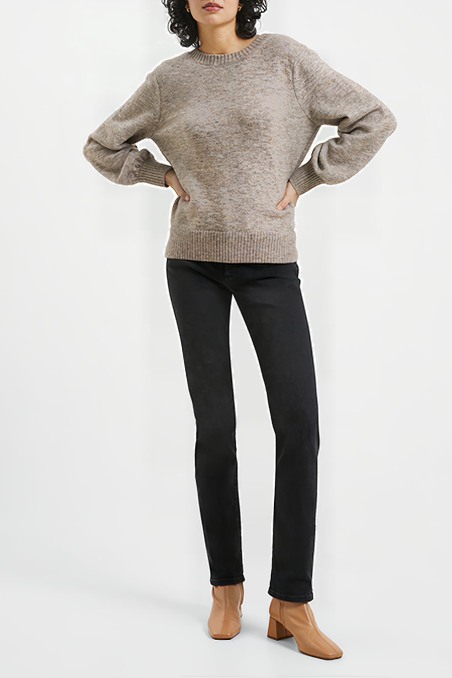 KEZIA L/S JUMPER BROWN 5