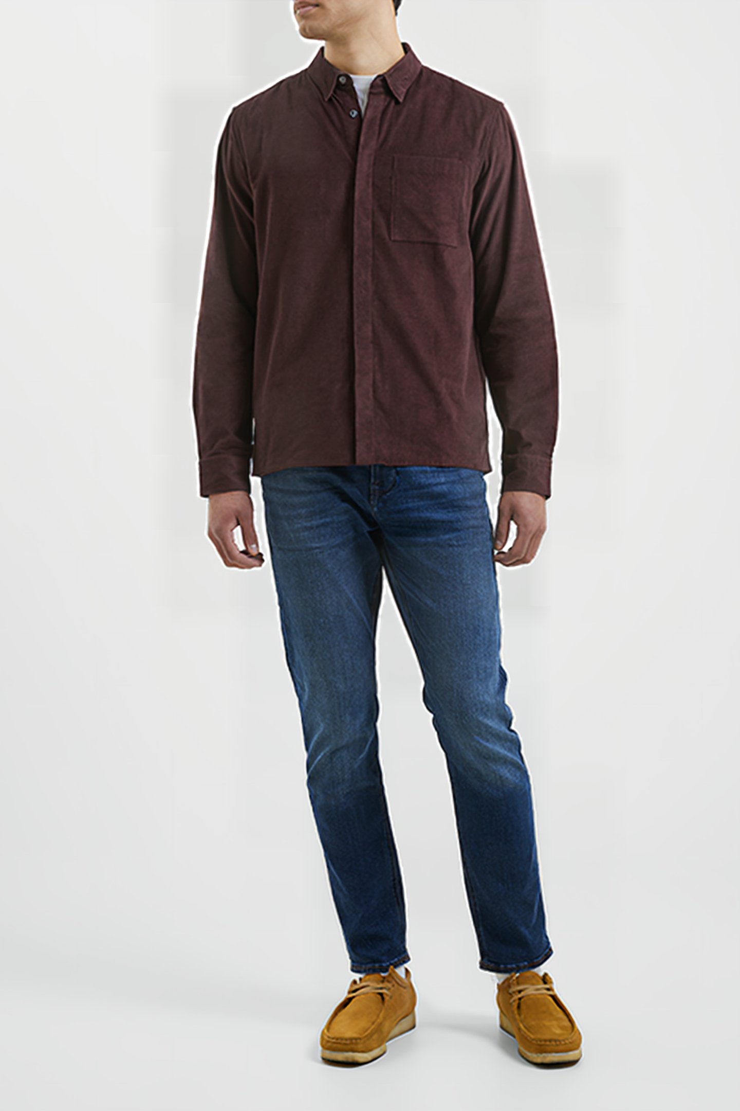 CORD SHIRT BROWN 2