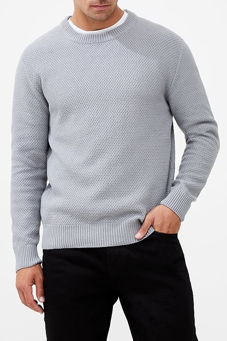 MOSS STITCH JUMPER BLACK 1