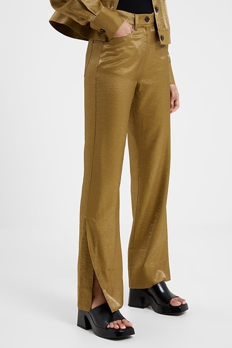 CAMMIE SHIMMER TROUSERS BROWN 1