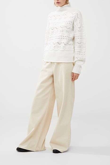 LINNEY STITCH LS HIGH NK JUMPR WHITE 2