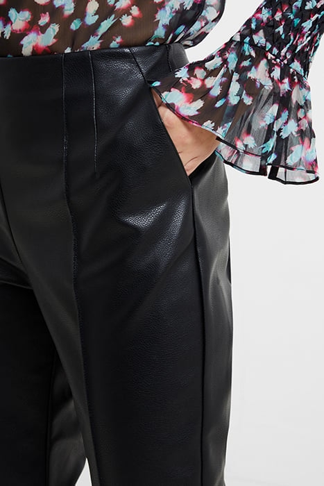 CLAUDIA PU STRETCH TROUSER BLACK 5