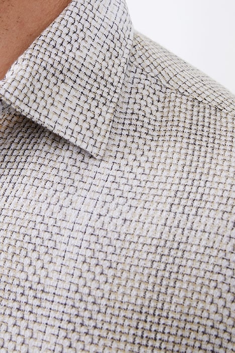 BARROW DOBBY LS SHIRT BROWN 4