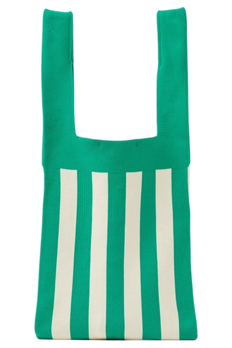 STRIPE KNITTED BAG GREEN 5