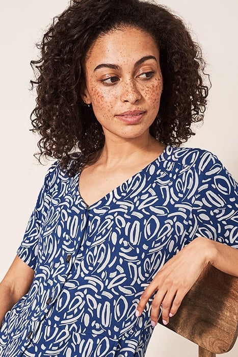 AMELIA ECO VERO JERSEY DRE BLUE PRINTED 3