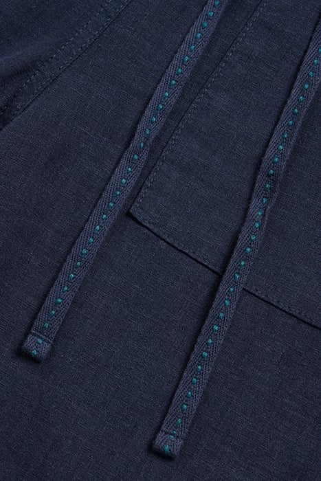 ELLE LINEN BLEND TROUSER DARK NAVY 2
