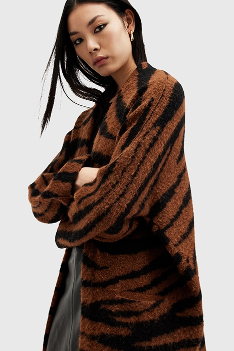 ZOE TIGER CARDIGAN SUGAR BROWN 7