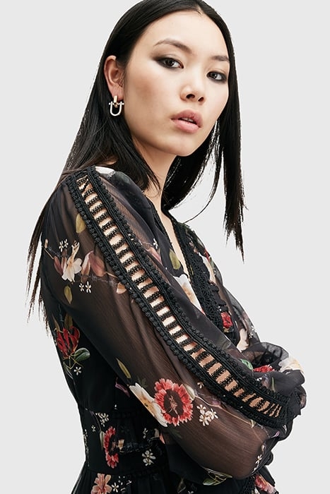 ZORA MIDI DRESS UNITY BLACK 5