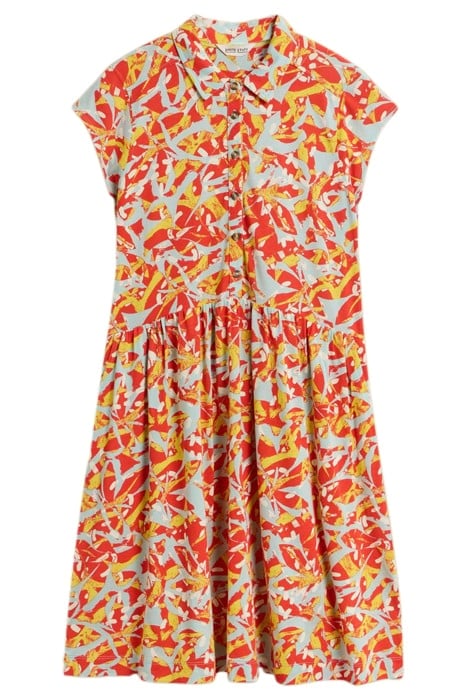 EVERLY JERSEY SHIRT DRE ORANGE PRINTED 2