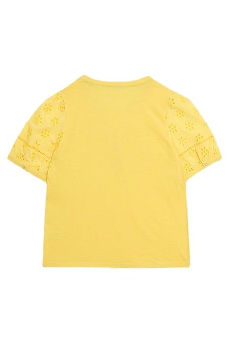 BELLA BRODERIE MIX TOP BRIGHT YELLOW 2