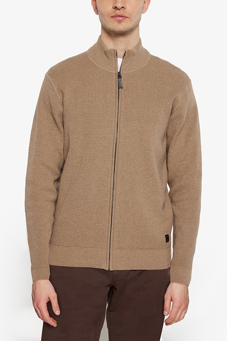 CONNORSI STRUCTURE CARDIGAN+ TOBACCO MELANGE 1