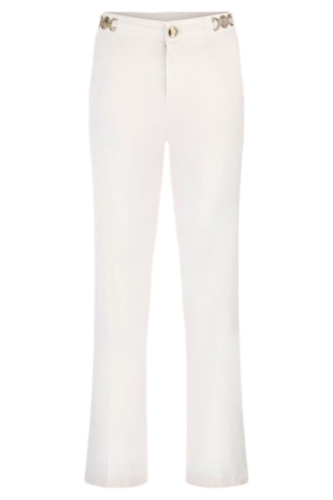 FLORA WIDE DENIM TRUE WHITE FLARED 4