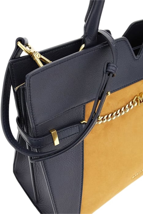 MEDIUM SATCHEL CONTR GALAXY BLUE HANDBAG A713 4