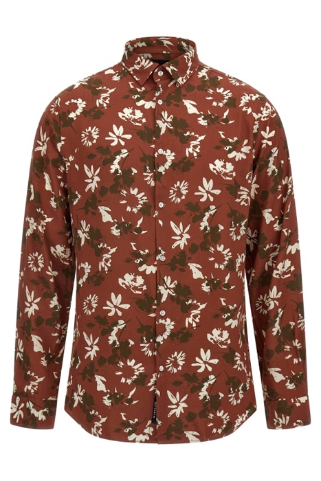 BENNY NEW COLLAR PAU COPPER/BROWN/BEIGE CASUAL SHIRT 1