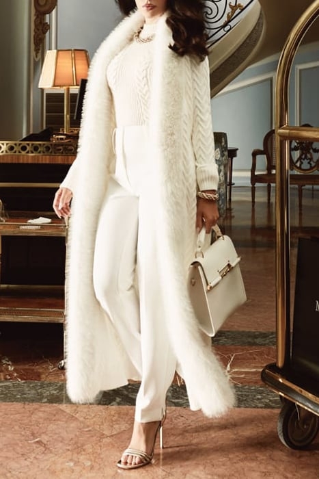 OZUNA SWEATER VEST PALE KNITTED PEARL 5