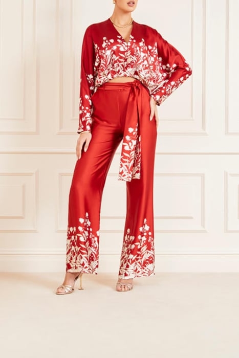 MARCIANO BY GUESS ERIN TOP SHADOWLANDS BLOUSE PRINT 3