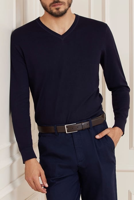 MARCIANO BY GUESS ESSENTIAL NECK GAR SMART SWEATER BLUE 6