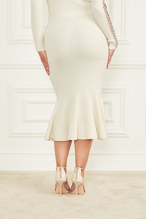MARCIANO BY GUESS YOHANA SKIRT SWEATER PALE PEARL 2
