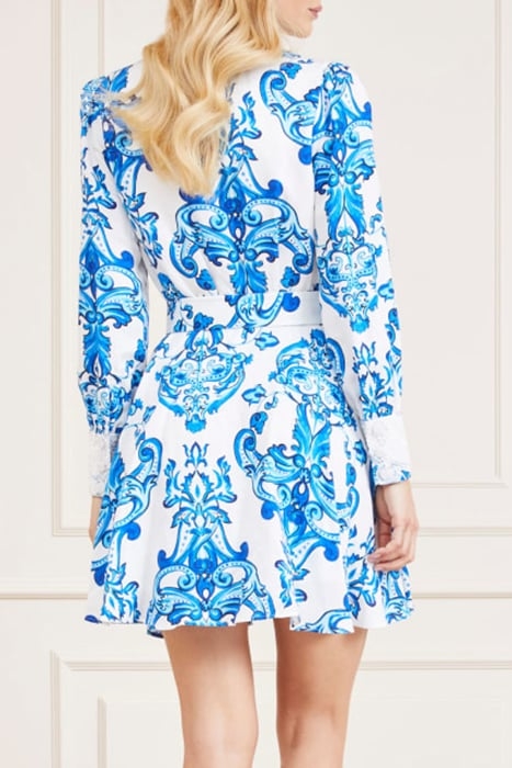 MARCIANO BY GUESS MICOL DRESS SOLID BLUE NOTE 2