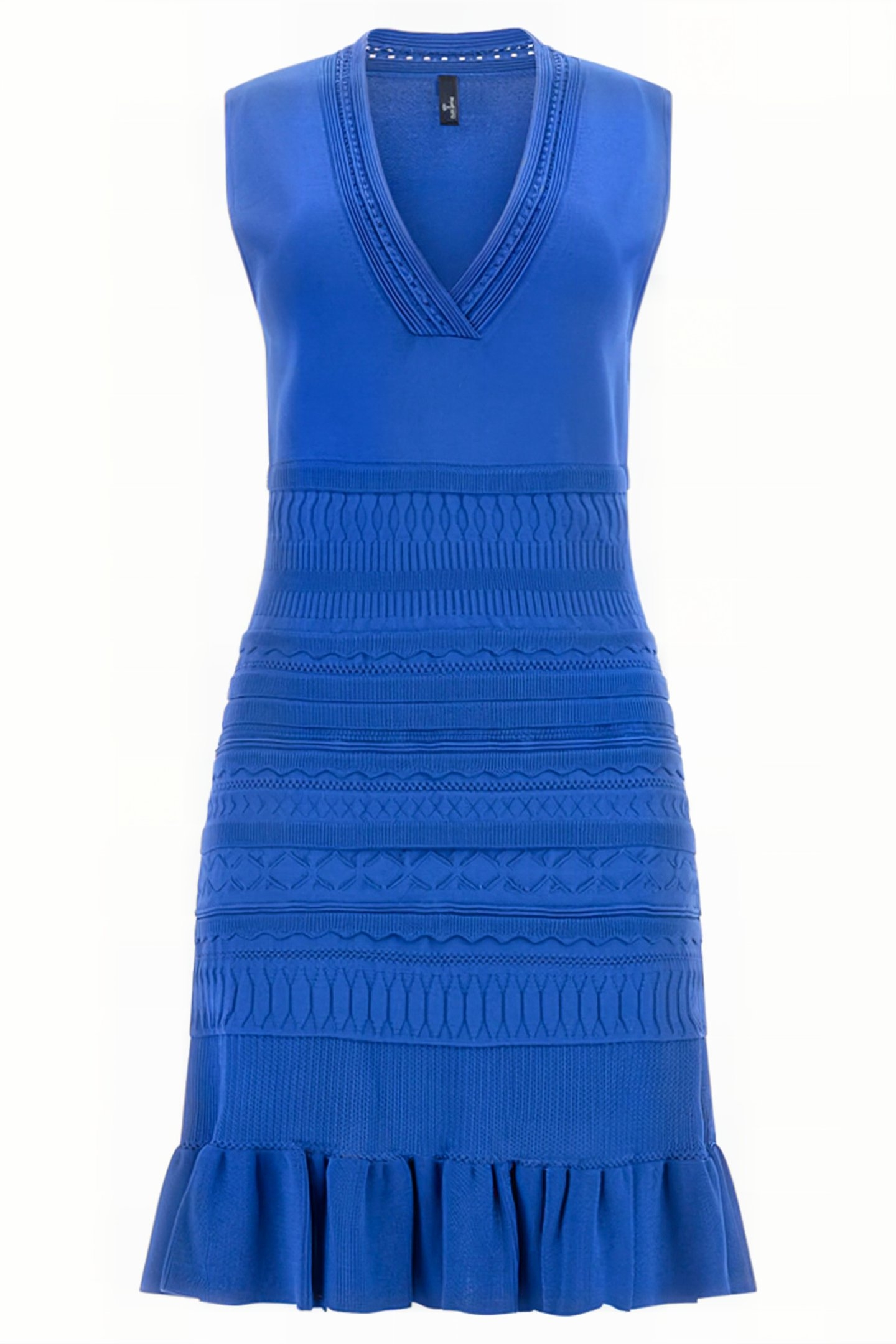 MARCIANO BY GUESS SYRIA SL V NECK DRES BLUE MAYA 4