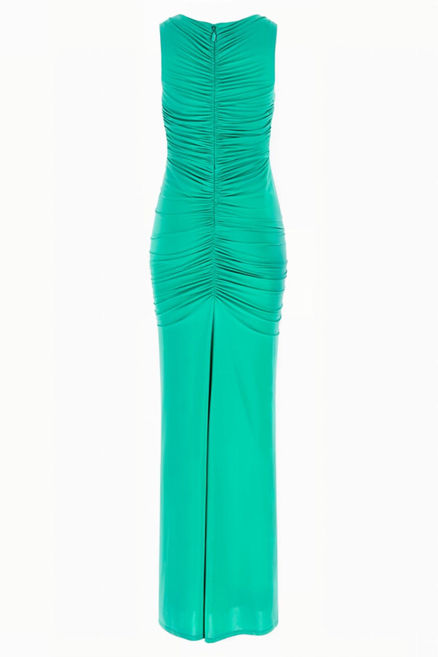 MARCIANO BY GUESS LIVVIE MAXI DRESS POMPOM GREEN 4