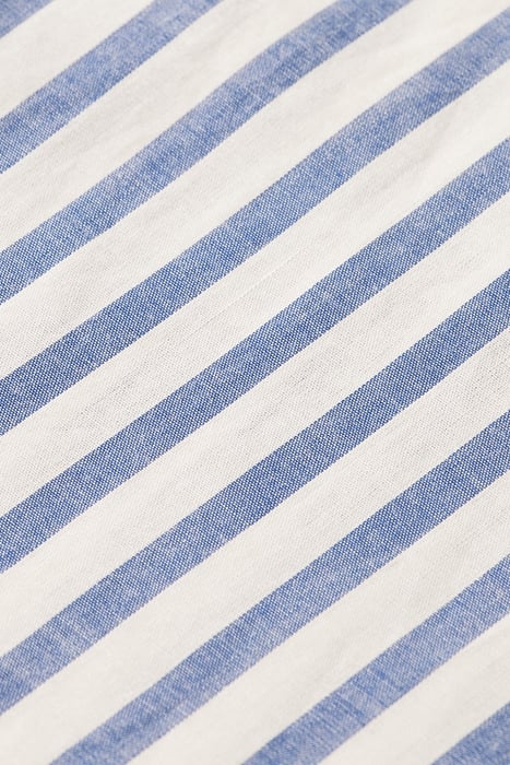 REGULAR FIT SHIRT WITH BEADED COLLAR BLUE STRIPE 7