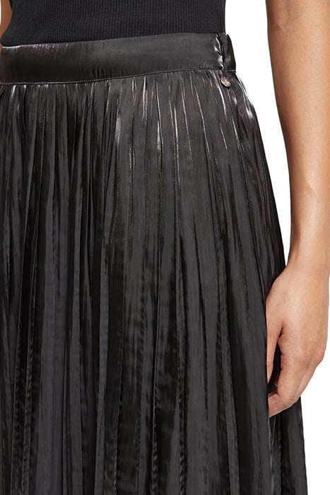 PLEATED HIGH RISE MAXI SKIRT EVENING BLACK 8