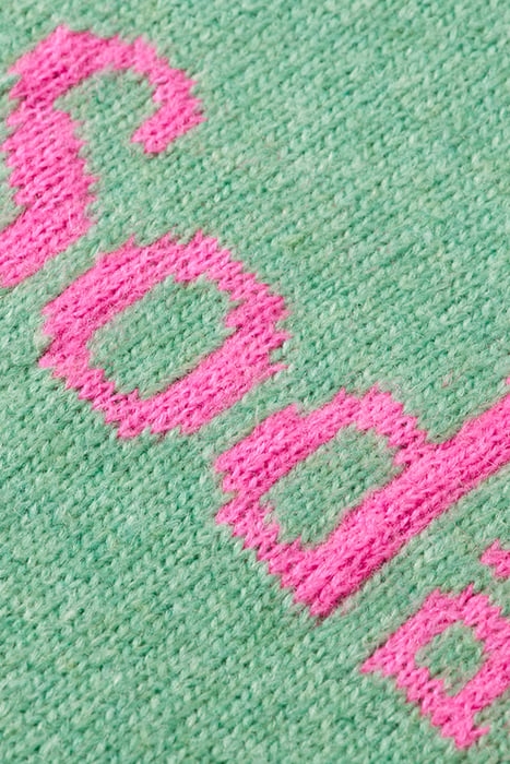 INTARSIA CLUB SODA PULLOVER FROZEN MINT 7