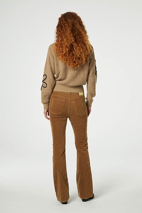 EVA FLARE TROUSERS TOFFEE 2