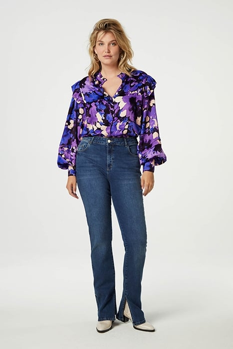 EVA SLIM SPLIT MEDIUM WASH 1